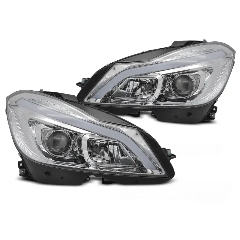 Feux de jour LED chromés Tube pour Mercedes W204 2011-2014 Marque