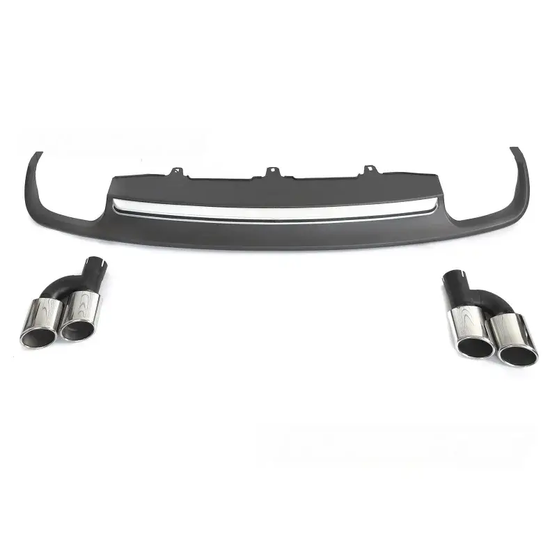 Satisfait Ou Remboursé Diffuseur Twin Outlet Argent Sport S pour Audi A6 C7 11-14