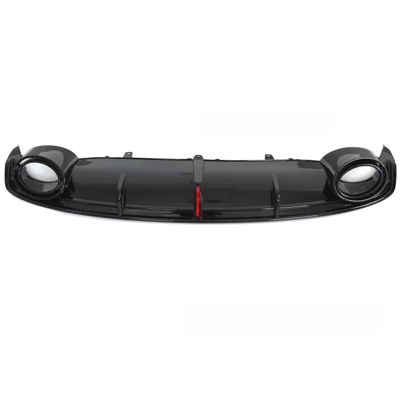 Diffuseur Twin Outlet Noir Brillant avec Feu Stop LED pour Audi A7 10-14 Retour Gratuit