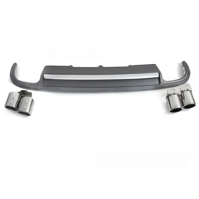 Diffuseur Sortie Unique Argent Sport S pour Audi A4 B8 08-11 Nouveauté