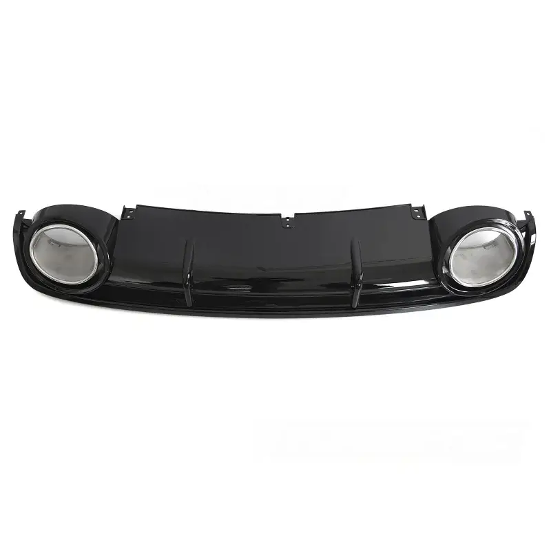 Diffuseur Twin Outlet Noir Brillant Sport pour Audi A6 C6 04-11 Bon Marché