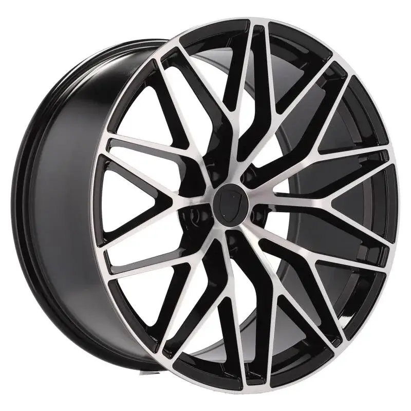 Achetez Aujourd’hui 4 jantes 9.5 21 5x112 design Porsche Fluotournage Noir Brillant