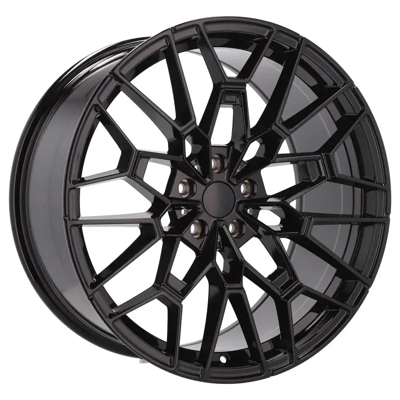 4 jantes 8.5 18 5x120 design BMW Fluotournage Noir Brillant Retour Gratuit
