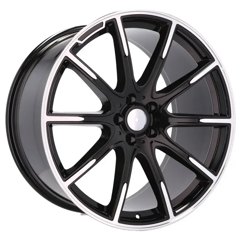 4 jantes 8.5 19 5x112 design Mercedes Fluotournage Noir Brillant Jusqu’à Épuisement Des Stocks