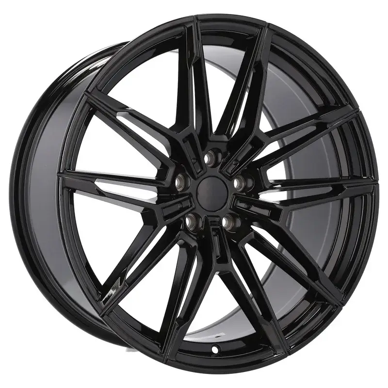 4 jantes 8.0 18 5x120 design BMW Fluotournage Noir Brillant Prix Promo
