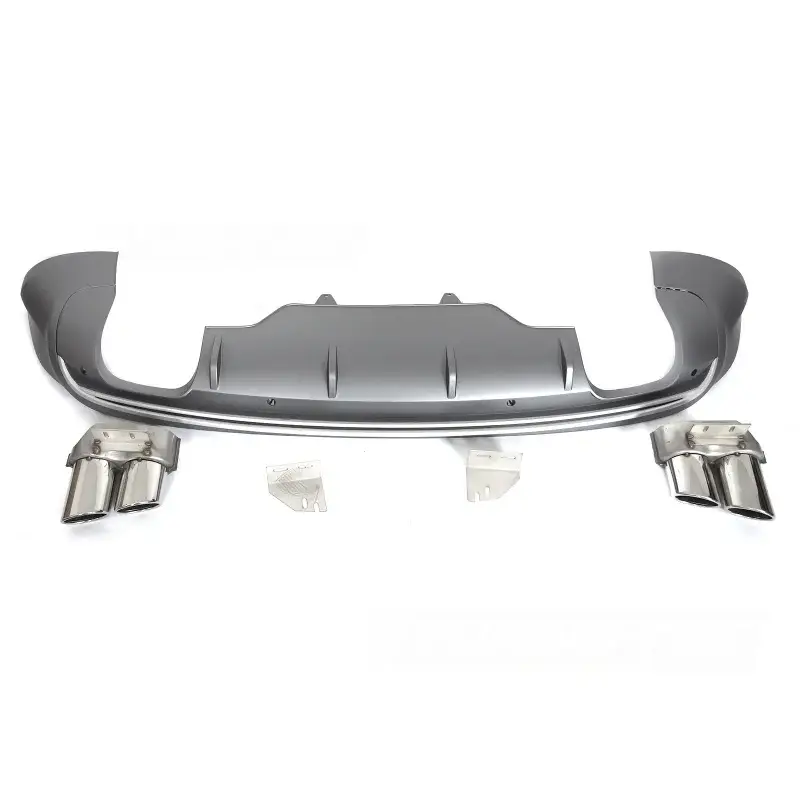 Diffuseur Twin Outlet PDC Argent Sport S pour Audi Q5 08-12 Haute Qualité