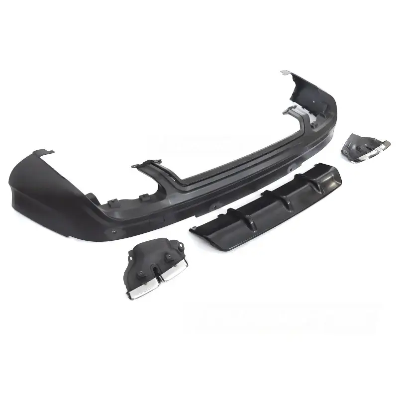 Livraison Express Diffuseur Twin Outlet PDC Noir Sport S pour Audi Q7 4L 05-15