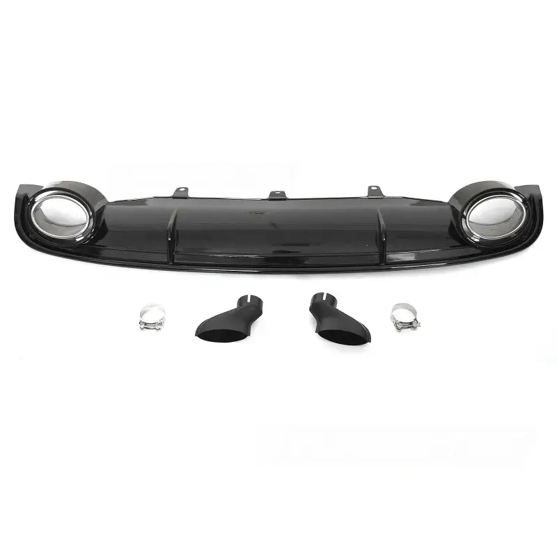 Réduction Diffuseur Twin Outlet Noir Brillant Sport pour Audi A7 C7 10-14