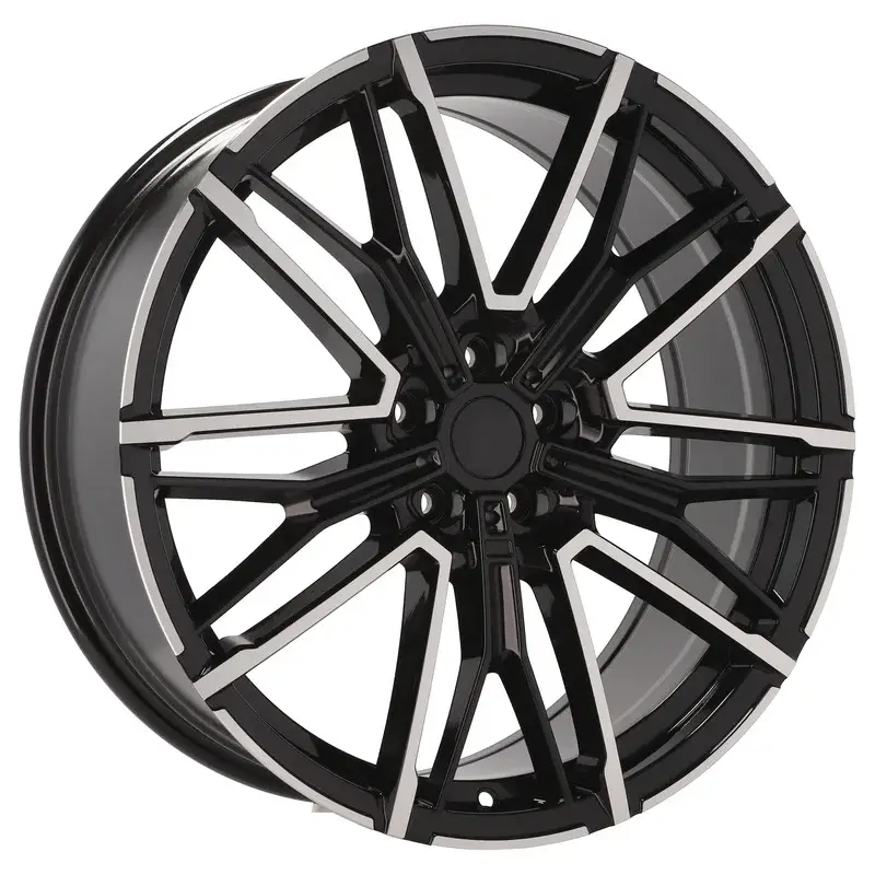 Commande En Gros 4 jantes 8.0 19 5x120 design BMW Fluotournage Noir Brillant