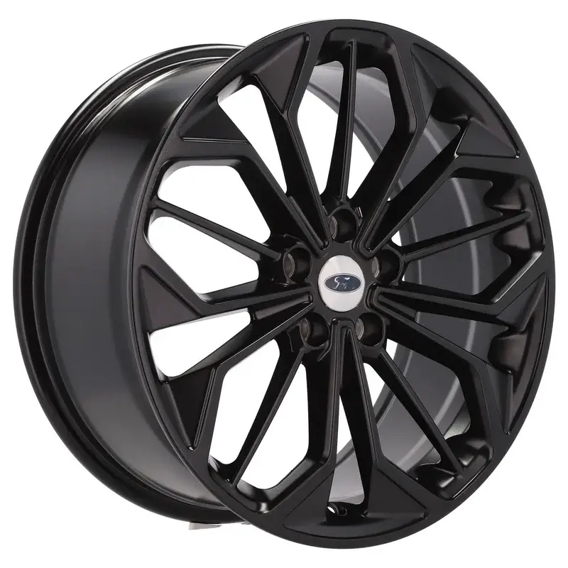 Remise 4 jantes 8.0 18 5x108 design Ford Fluotournage Noir Brillant