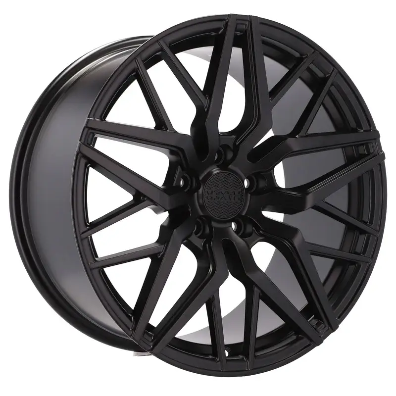 4 jantes 7.5 17 5x100 Fluotournage Noir Mat Bon Marché
