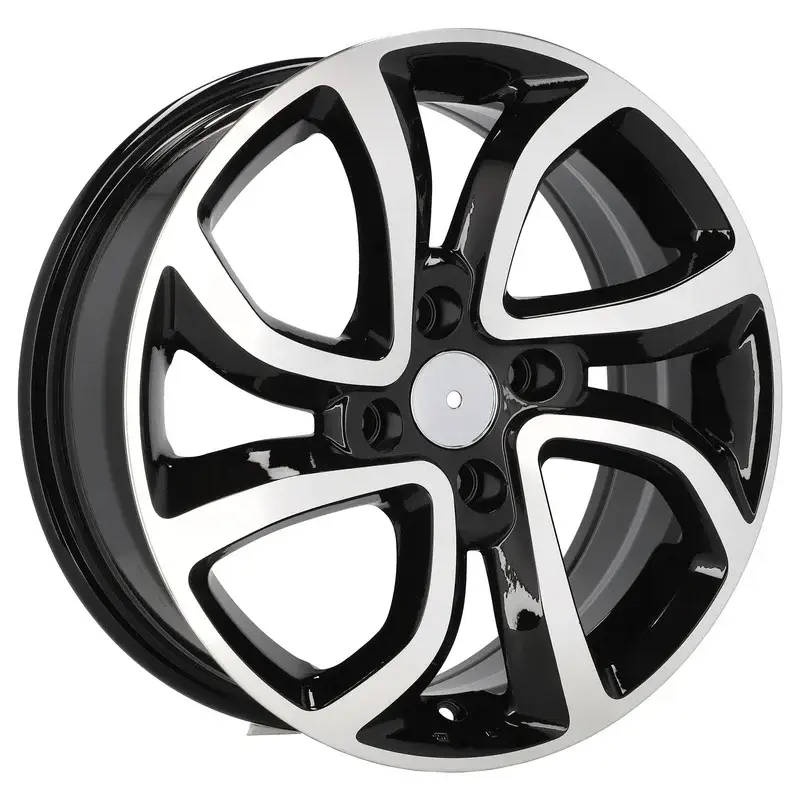 Meilleure Vente 4 jantes 6.5 16 4x108 design Citroen Odlew niskociśnieniowy Noir Brillant