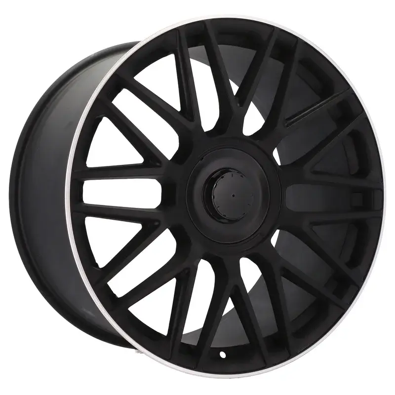 4 jantes 8.5 20 5x112 design Mercedes Fluotournage Noir Mat Top Vente