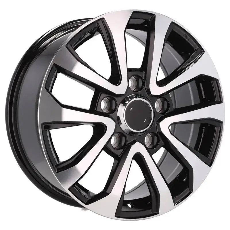 Prix Promo 4 jantes 8.5 18 5x150 design Toyota Fluotournage Noir Brillant