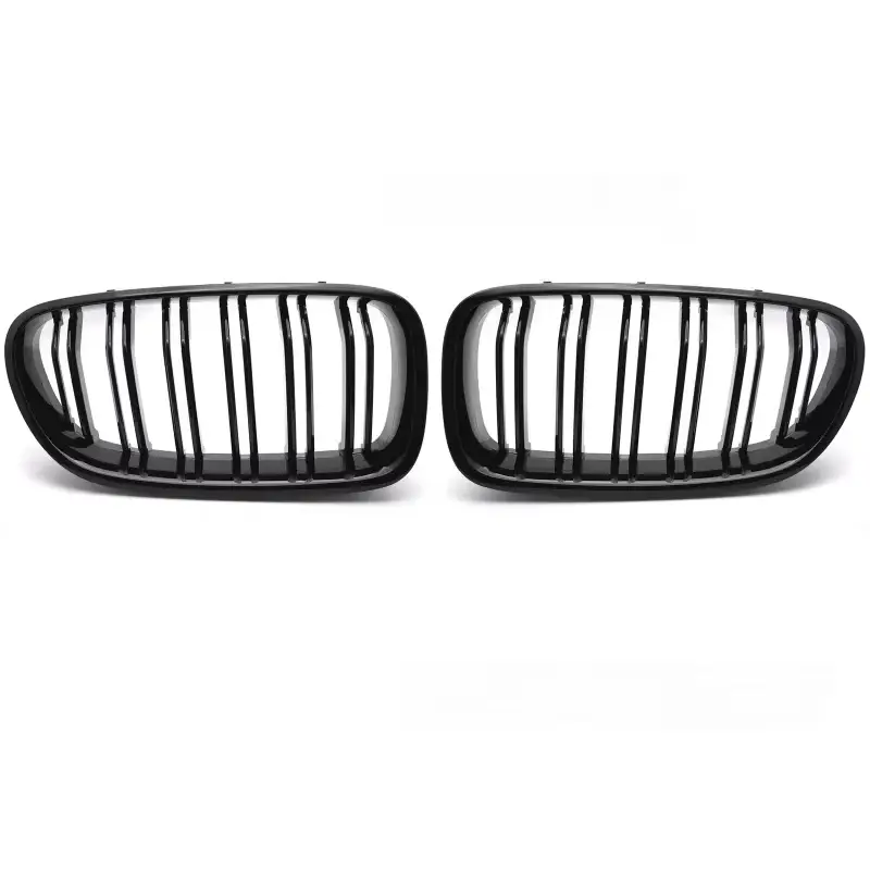 Soldes Grille Sport Brillante Noire Double Bar pour BMW F10 / F11 10-16