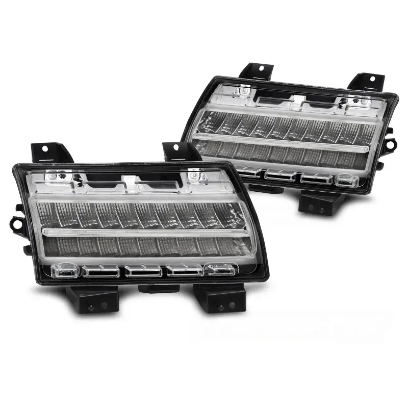 Éclairage Diurne Séquentiel Chrome Avant pour Jeep Wrangler JL 18-23 Offre Spéciale