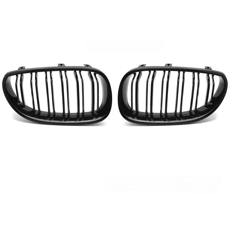 Prix Promo Grille Sport Noire Brillante Double Bar pour BMW E60/E61 2003-2010