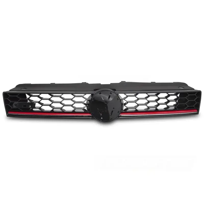 Solde Grille Sport Style Noire Brillante avec Ligne Rouge pour VW Polo 6R 09-17