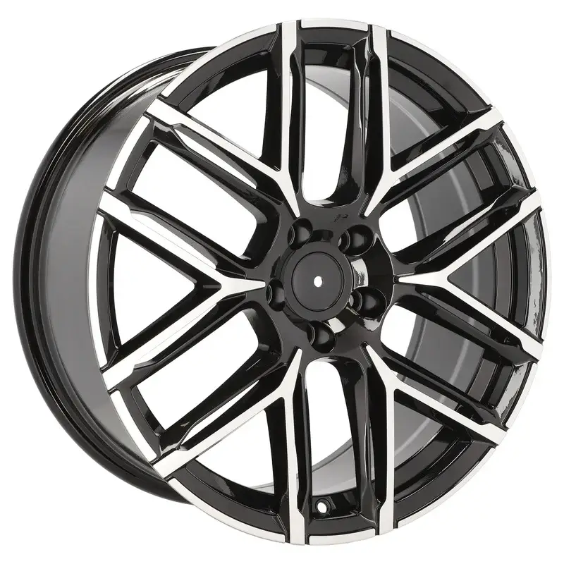 Remise 4 jantes 10.0 22 5x112 design Audi Fluotournage Noir Brillant