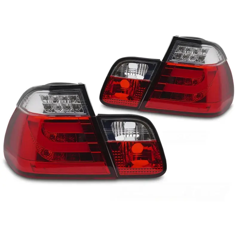 Feux Arrière LED Rouge Blanc pour BMW E46 1998-2001 Berline Populaire