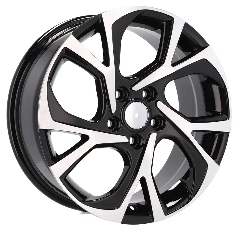 Paiement Sécurisé 4 jantes 7.0 17 5x114.3 design Toyota Fluotournage Noir Brillant