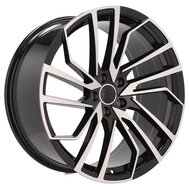 Bon Marché 4 jantes 9.0 20 5x112 design Audi Fluotournage Noir Brillant