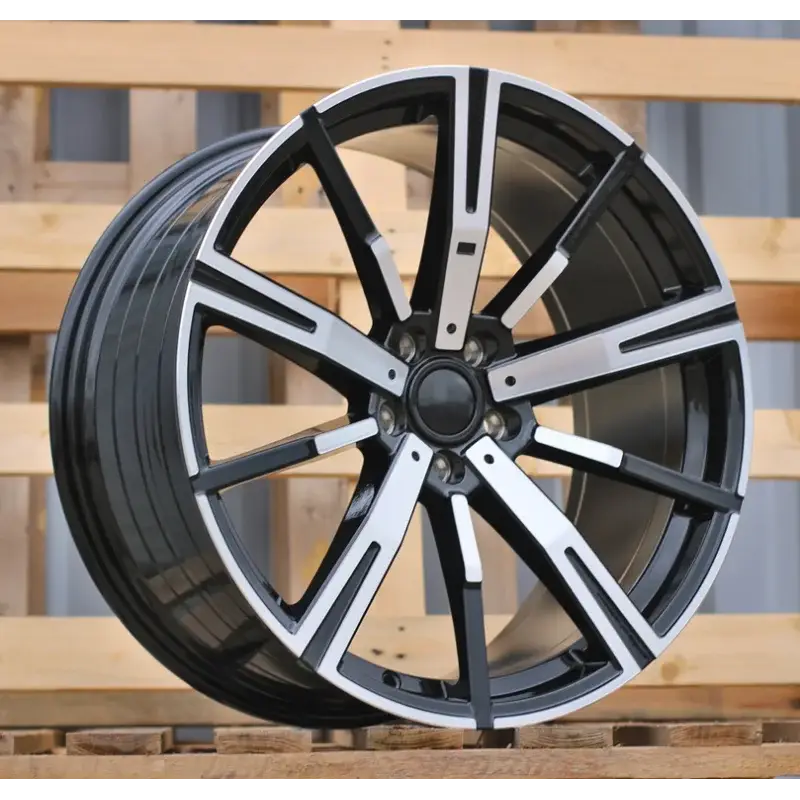 4 jantes 8.5 20 5x112 design BMW Fluotournage Noir Brillant Retour Gratuit
