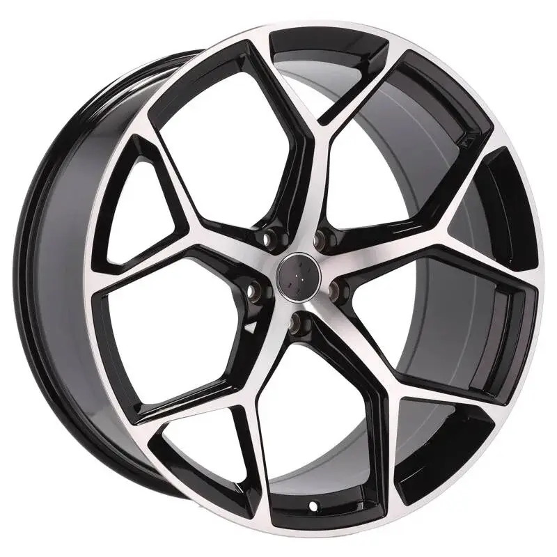4 jantes 8.5 19 5x112 design Audi Fluotournage Noir Brillant Certifié