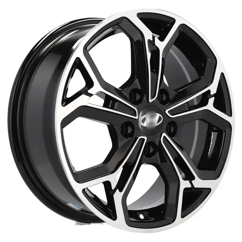 4 jantes 7.5 19 5x114.3 design Kia Fluotournage Noir Brillant Solde