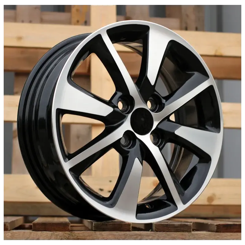 4 jantes 5.5 15 4x100 design Toyota Odlew niskociśnieniowy Noir Brillant Populaire