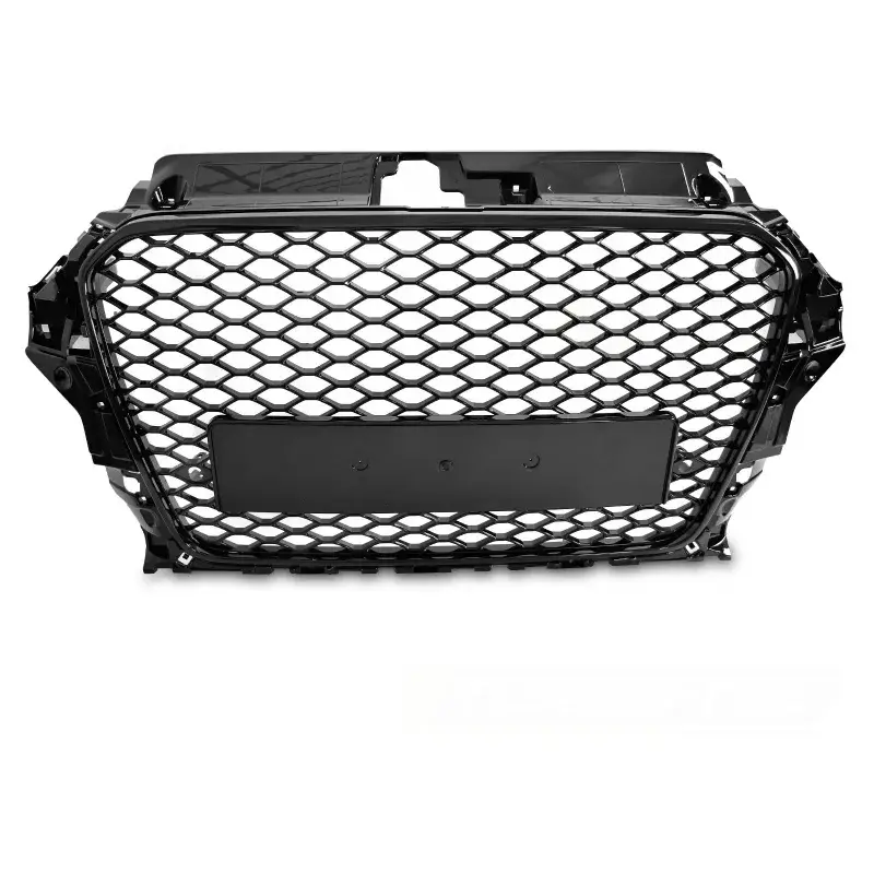 Grille Sport Style Brillante Noire PDC pour Audi A3 8V 2012-2016 Soldes