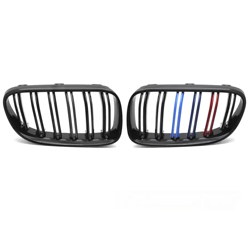 Achat Immédiat Grille Sport Noir Brillant Tri-Couleur Double Bar pour BMW E92/E93 LCI 10-13