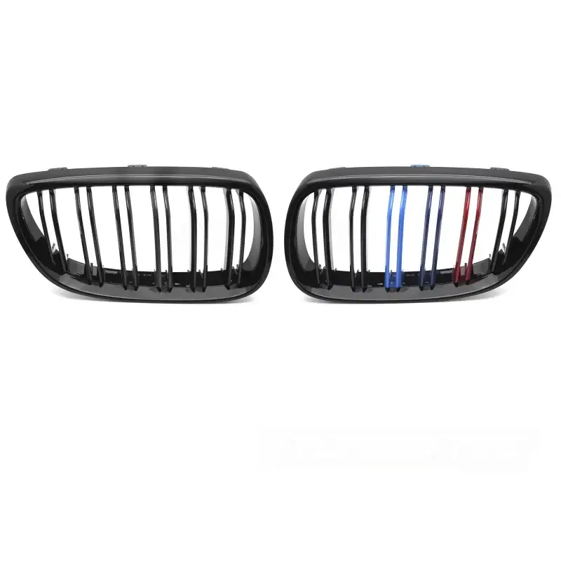 Acheter Direct Grille Sport Noire Brillante Tri-Color Double Bar pour BMW E92 E93 06-10