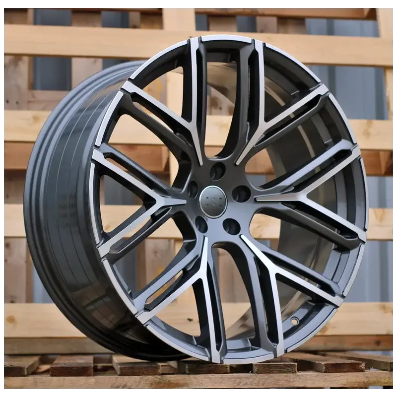 Quantité Limitée 4 jantes 9.5 21 5x112 design Audi Fluotournage Gris Mat