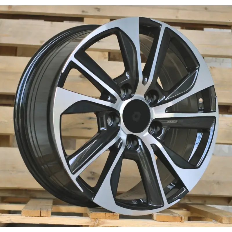 4 jantes 8.0 18 5x150 design Toyota Fluotournage Noir Brillant Prix Choc