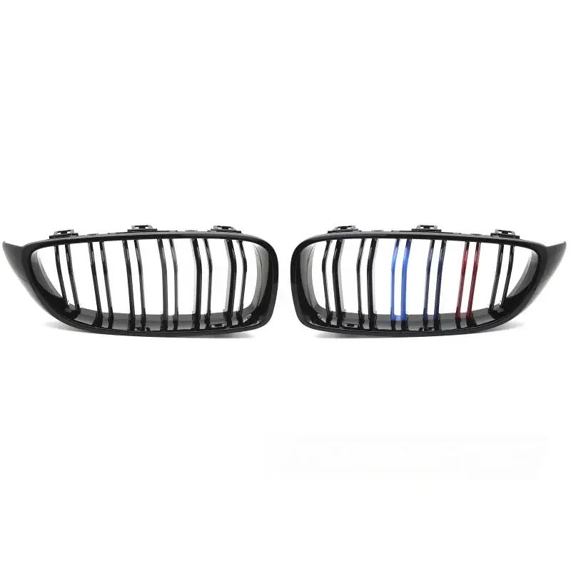 Grille Sport Noir Brillant Tri-Color Double Bar pour BMW F32/F33/F36 13-20 Quantité Limitée