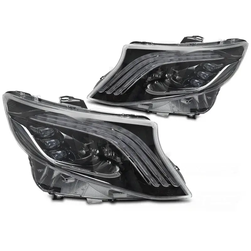 Réduction Feux de phare Full LED Seq DRL pour Mercedes V-Class Vito W447 14-23