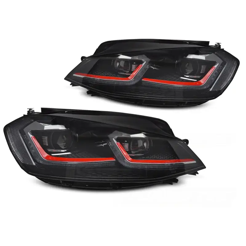 Phares Full LED Rouge Séquentiels DRL pour VW Golf VII 17-19 Remise