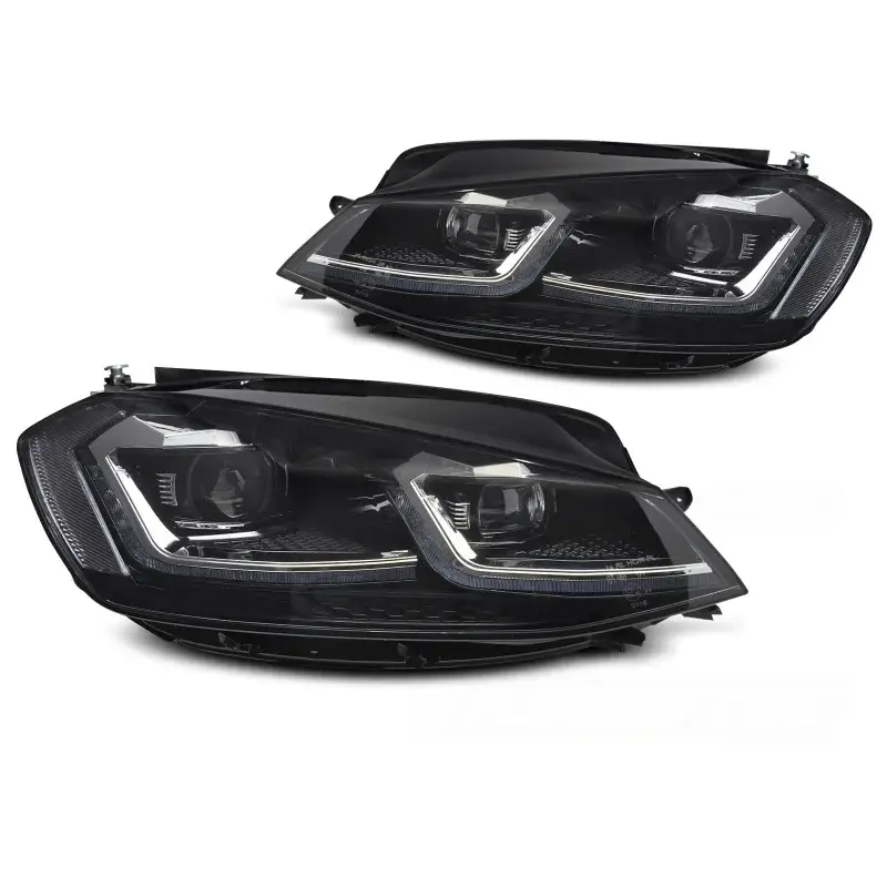 Phare Full LED Argent Seq DRL pour VW Golf VII 17-19 Promotion