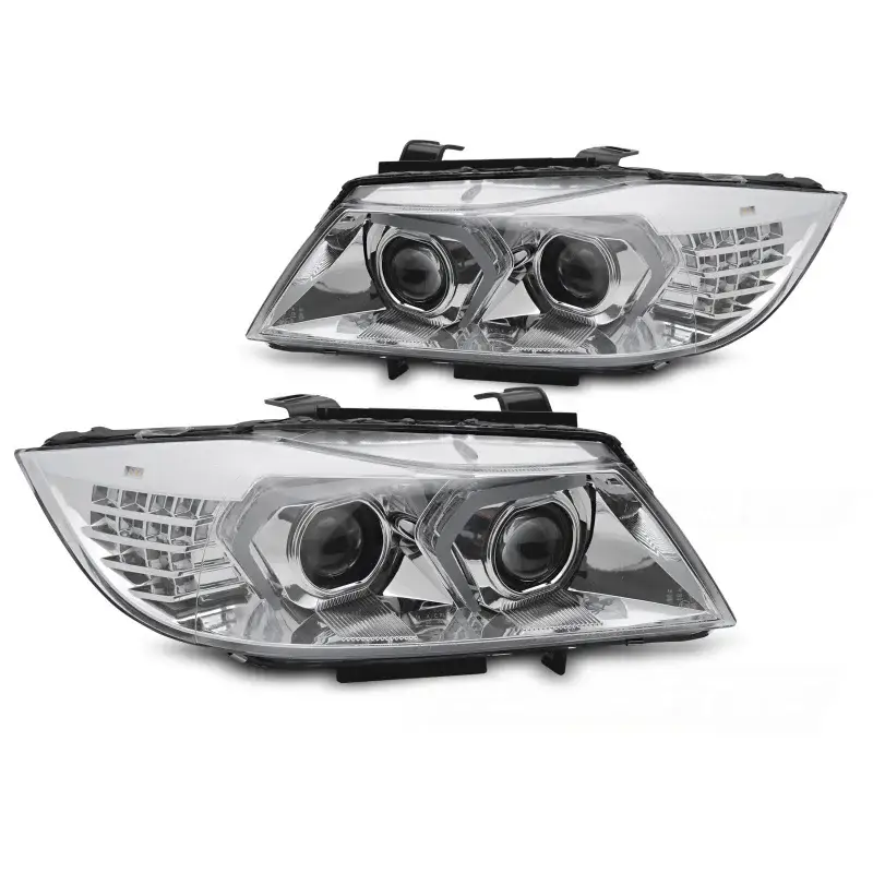 XENON AFS HEADLIGHTS LED CHROME fits BMW E90 / E91 LCI 09-11 Pas Cher