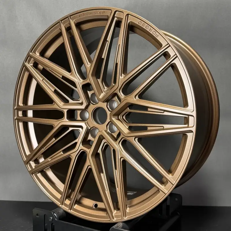 Top Vente 4 jantes 10.0 22 5x112 Forgé Brun Brillant