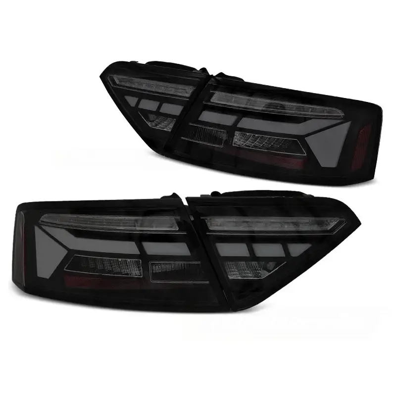 Retour Gratuit LED BAR TAIL LIGHTS BLACK SMOKE SEQ fits AUDI A5 11-16 OEM BULB