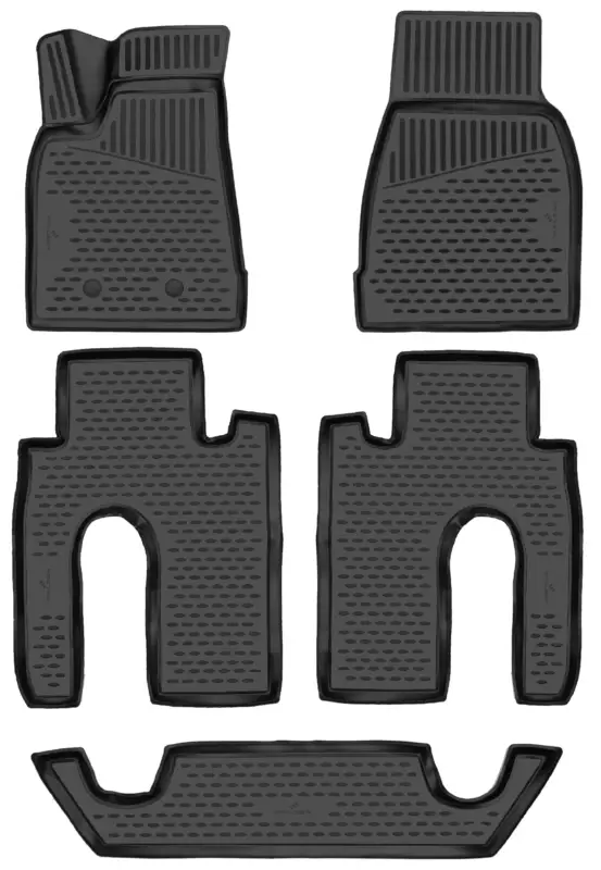 Tapis en caoutchouc XTR pour Tesla Model X (5YJX) 09/2013-Auj. Haute Qualité