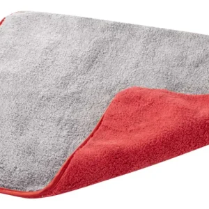Achat Immédiat Premium Chiffon microfibre, 1 chiffon microfibre gris-rouge 48x42 cm