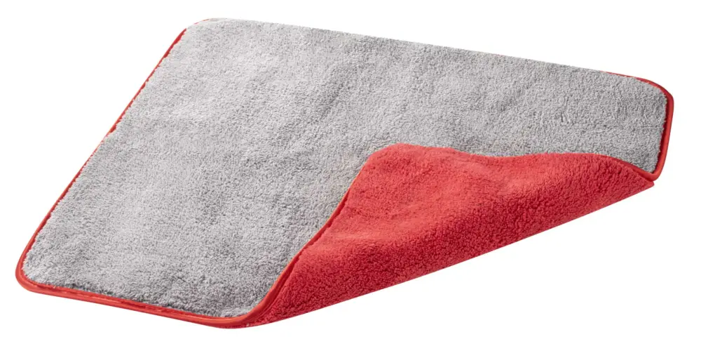 Achat Immédiat Premium Chiffon microfibre, 1 chiffon microfibre gris-rouge 48x42 cm