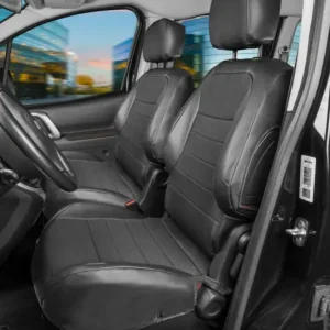 Paiement Sécurisé Premium Housse de siège pour VW Crafter 04/2006-12/2016, 2 housses de siège avant simples + 2 housses d'accoudoirs
