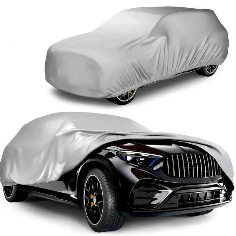 Housse de voiture All Weather, bâche de voiture garage complet taille 9 SUV/VAN argent Satisfait Ou Remboursé