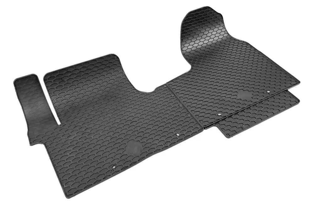 Tapis en caoutchouc DirtGuard pour Renault Traffic III 2014-Auj., Renault Master 2017 - Auj., Opel Vivaro B 2014-2019, Fiat Talento 2016-Auj., Nissan NV300 2016-Auj., Nissan Primastar 2021-Auj. Prix Choc