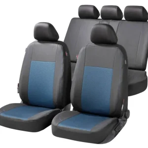 ZIPP IT Premium Housse de sièges Ardwell complet avec système de fermeture éclair noir/bleu Promotion Saisonnière