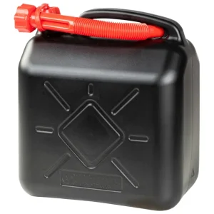 Bidon d'essence 10 litres, bidon de carburant homologué UN, bidon de réserve avec fermeture de sécurité noir/rouge Meilleur Choix